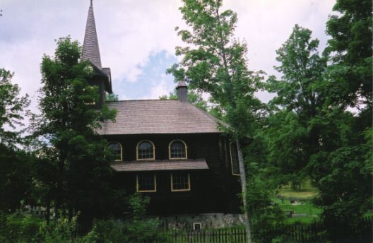 The wooden church at Javorina